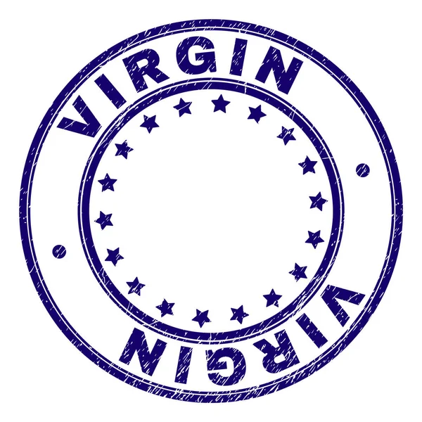 Круглая печать VIRGIN — стоковый вектор