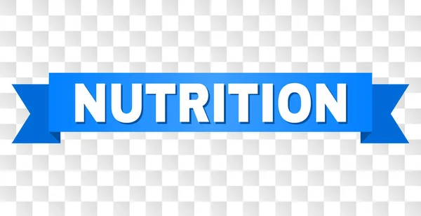 Blue Stripe with NUTRITION Text — Stock Vector