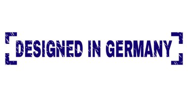 Grunge dokulu tasarlanmış Almanya damga mühür köşeler arasında