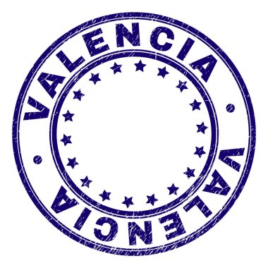 Damga mühür yuvarlak çizik dokulu Valencia