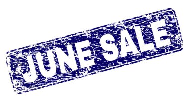 Yuvarlatılmış dikdörtgen damga çizilmiş June Satılık çerçeveli