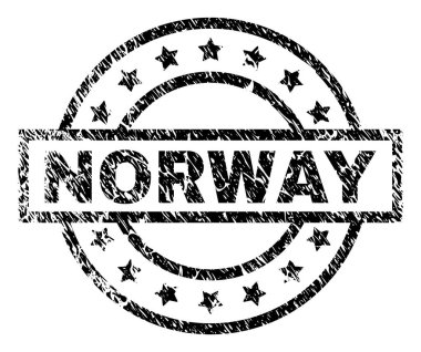 Grunge Norveç damga mühür dokulu