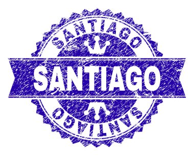 Dokulu Santiago damga mühür kurdele ile çizik