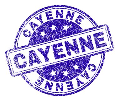 Grunge Cayenne damga mühür dokulu