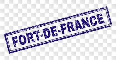 Grunge FORT-DE-FRANCE Rectangle Stamp