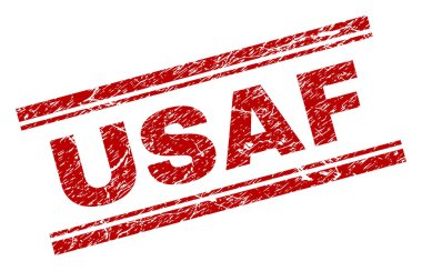 Dokulu Usaf damga mühür çizik