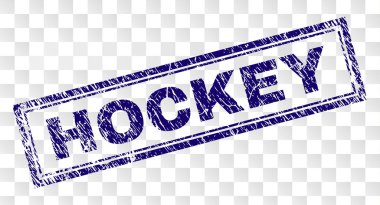 Çizik hokey dikdörtgen damgası