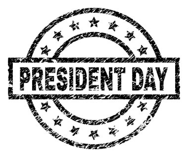 Dokulu Başkan gün damga mühür çizik