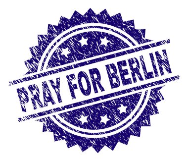 Dokulu grunge Berlin damga mühür için dua