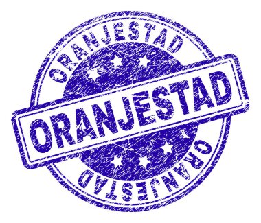 Grunge Oranjestad damga mühür dokulu