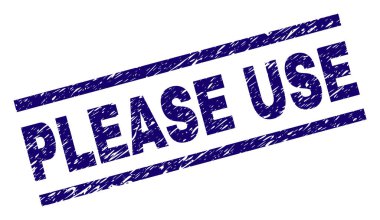 Dokulu çizik lütfen damga mühür kullanın