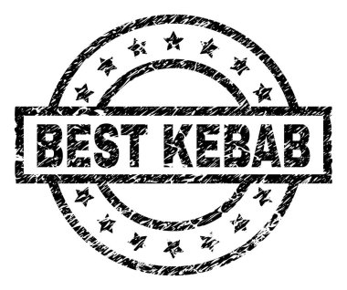 Çizik dokulu en iyi kebap damga mühür