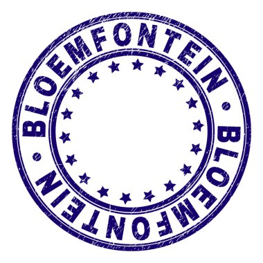 Damga mühür yuvarlak çizik dokulu Bloemfontein