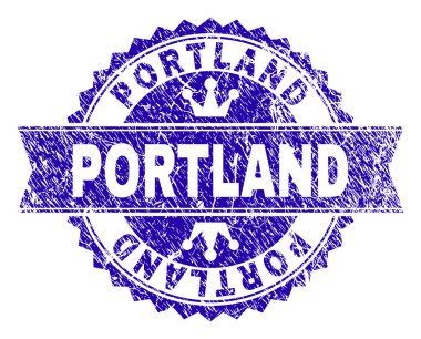 Dokulu Portland damga mühür kurdele ile çizik