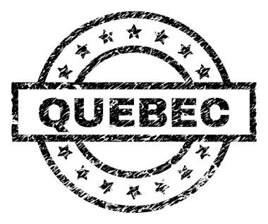 Grunge Quebec damga mühür dokulu