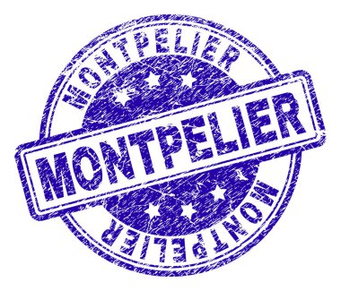 Dokulu Montpelier damga mühür çizik