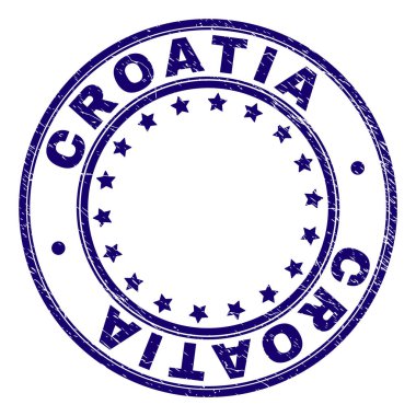 Damga mühür yuvarlak çizik dokulu Hırvatistan