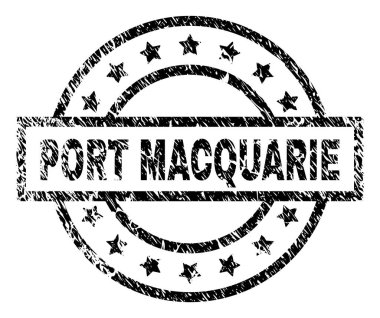 Grunge Port Macquarie damga mühür dokulu