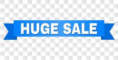 Büyük satış başlığı ile mavi bant