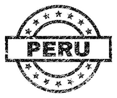Grunge Peru damga mühür dokulu