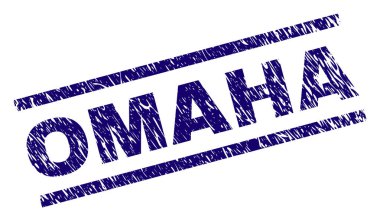 Çizik dokulu Omaha mühür damgası