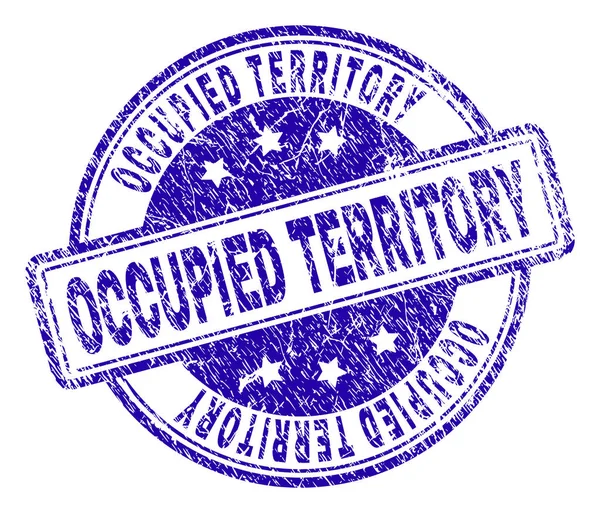 Грандж Текстуровані OCCUPIED TERRITORY Stamp Seal — стоковий вектор