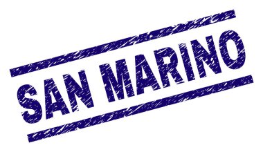San Marino damga mühür grunge dokulu