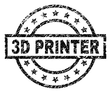 Çizik dokulu 3d yazıcı damga mühür