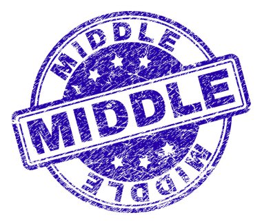 Dokulu orta damga mühür çizik