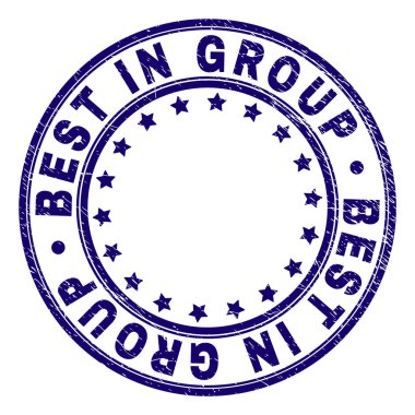 Dokulu en iyi grubunda damga mühür yuvarlak çizik