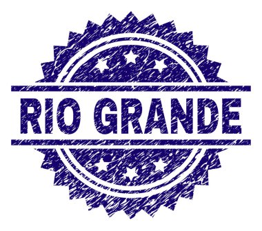 Grunge Rio Grande damga mühür dokulu