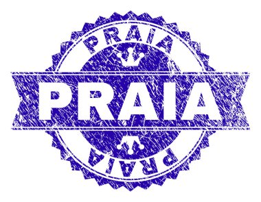 Dokulu Praia damga mühür kurdele ile çizik