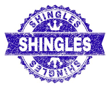 Kurdele ile çizilmiş dokulu Zona damga mühür