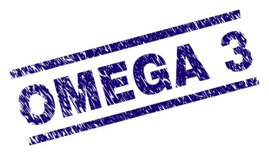 Dokulu Omega 3 damga mühür çizik