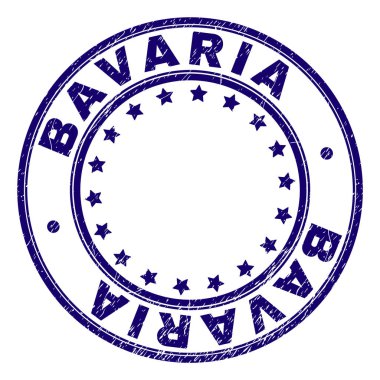 Grunge Bavyera damga mühür yuvarlak dokulu