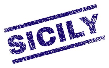 Dokulu Sicilya damga mühür çizik