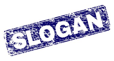 Yuvarlatılmış dikdörtgen damga çizilmiş sloganı çerçeveli