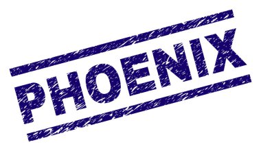 Grunge Phoenix damga mühür dokulu