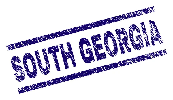 Poškrábaný texturou Jižní Georgie destička — Stockový vektor