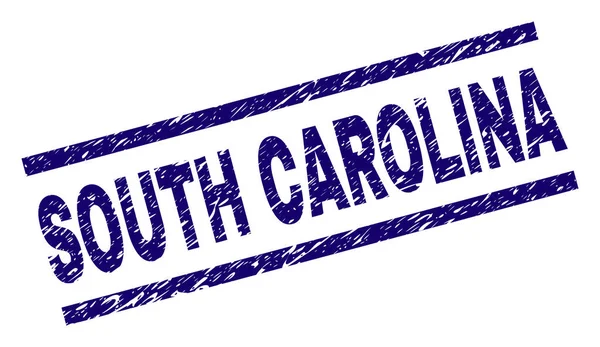 Grunge texturierte South Carolina Stempelsiegel — Stockvektor