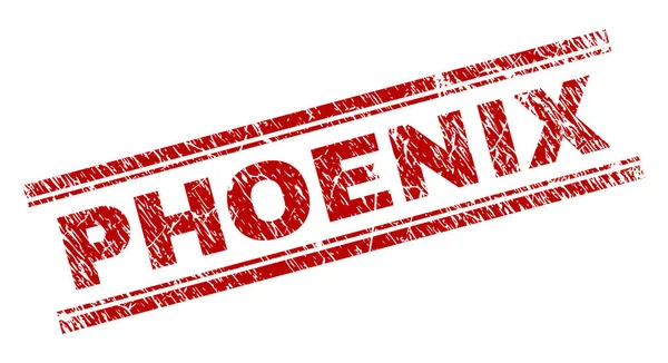 Dokulu Phoenix damga mühür çizik