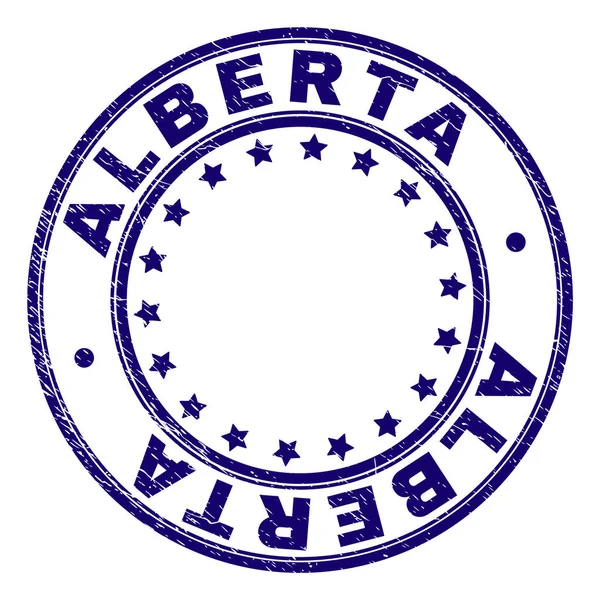 Damga mühür yuvarlak çizik dokulu Alberta