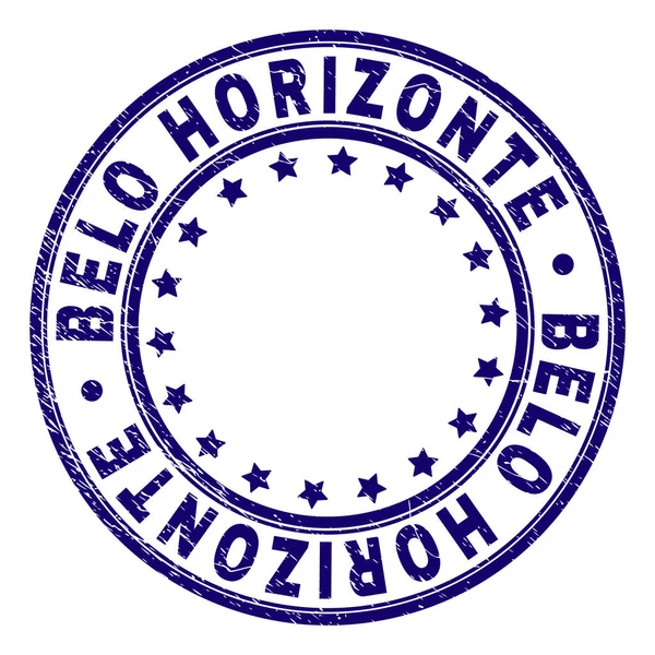 Grunge getextureerde Belo Horizonte ronde stempel-zegel — Stockvector