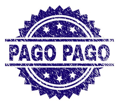 Dokulu Pago damga mühür çizik