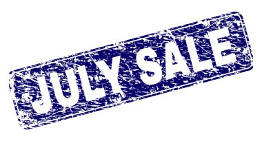 Yuvarlatılmış dikdörtgen damga çizilmiş Temmuz Satılık çerçeveli