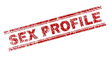 Grunge seks profil damga mühür dokulu