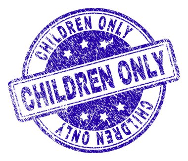 Çizik dokulu çocuklar sadece mühür damgası