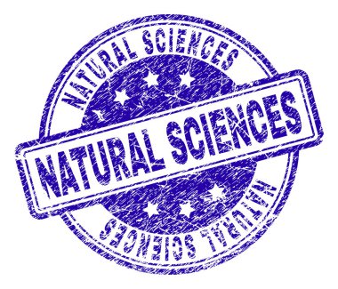 Grunge dokulu doğa bilimleri damga mühür