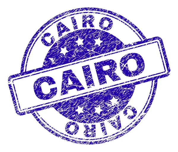Grunge getextureerde Cairo stempel-zegel — Stockvector