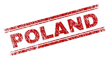 Dokulu Polonya damga mühür çizik